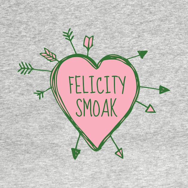 Felicity Smoak - Heart with Green Arrows Doodle by FangirlFuel